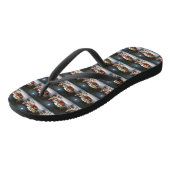 Winter Havanese Caravan Kerstavontuur Teenslippers (Schuin)