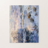 Winter Havel River Landschap Legpuzzel (Verticaal)