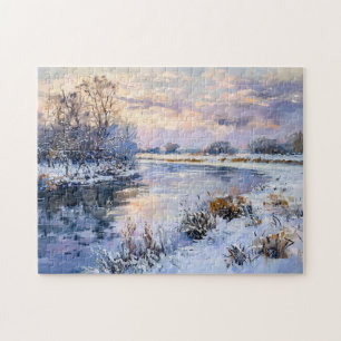 Winter Havel Rivier Landschap Legpuzzel