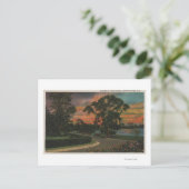 Winter Haven, Florida - Sunset Uitzicht of Lake Briefkaart (Staand voorkant)