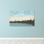 Winter Haven, Florida - Water Uitzicht van de lent Canvas Afdruk (Insitu (Houten vloer))