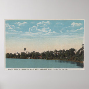 Winter Haven, Florida - Water Uitzicht van de lent Poster