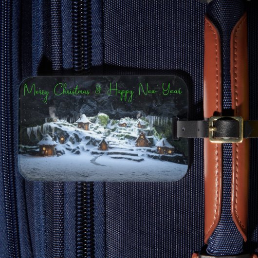 Winter Haven of the Hidden Folk Bagagelabel (Voorkant Insitu 4)