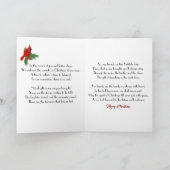 Winter Heart Christmas Ornament Feestdagen Kaart (Binnen)