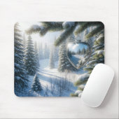 Winter Heart Christmas Ornament Muismat (Met muis)