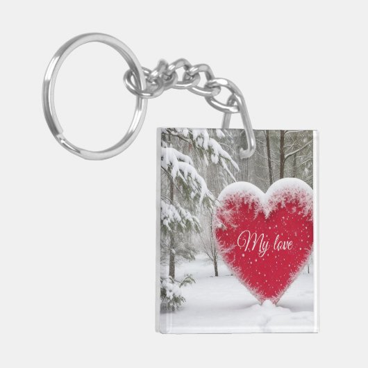 Winter Heart Sleutelhanger (Voorkant Links)