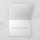 Winter Heart Thinking of You Kaart (Binnen)