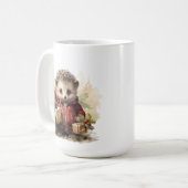 Winter Hedgehog Mok (Voorkant links)