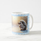 Winter Hedgehog Mug – Cute Snowflake  Koffiemok (Voorkant rechts)