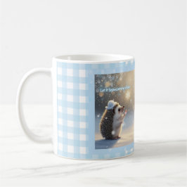 Winter Hedgehog Mug – Cute Snowflake Koffiemok