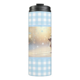 Winter Hedgehog Mug – Cute Snowflake Thermosbeker