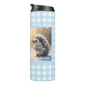 Winter Hedgehog Mug – Cute Snowflake  Thermosbeker (Geroteerd rechts)
