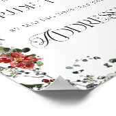 Winter Help de drukke bruid een envelop adresseren Poster (Hoek)