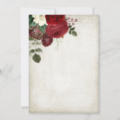 Winter Herfst Vakantie Baby shower Uitnodiging (Achterkant)