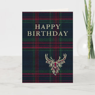 Winter Heritage Tartan | Lodge Verjaardag Kaart