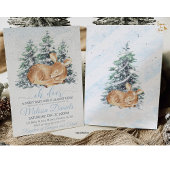 Winter Herten Baby shower uitnodiging Jongen Herte