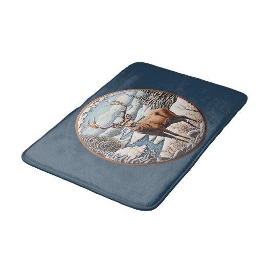 Winter herten badmat (Gekanteld)