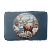 Winter herten badmat (Voorkant)