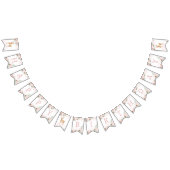 Winter herten blos knipoog evergreen meisje verjaa vlaggetjes (Alle)