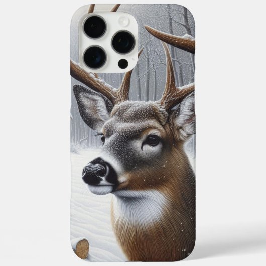 Winter herten/Bok kunst Case-Mate iPhone Case (Achterkant)