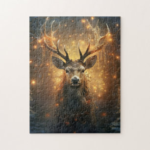 Winter Herten puzzel Legpuzzel