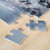 Winter Hertenpuzzel Legpuzzel (Zijkant)