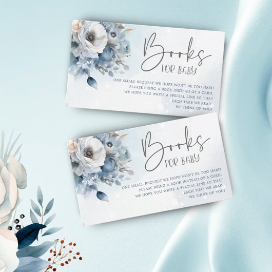 Winter Het is Koud Buiten Baby shower Boeken voor  Informatiekaartje