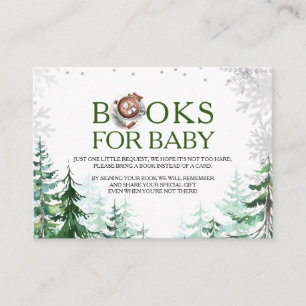 Winter, het is koud buiten, bosboeken voor baby informatiekaartje