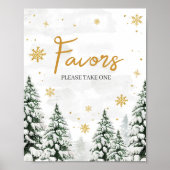 Winter Het is koud buiten gunsten Poster (Voorkant)