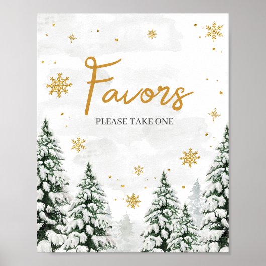 Winter Het is koud buiten gunsten Poster (Voorkant)