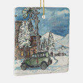 Winter Hideaway Keramisch Ornament (Rechts)