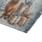 Winter Highland Koe Blauwe Cadeaus Snijplank (Hoek)