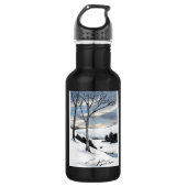 Winter Hillside Waterfles (Voorkant)