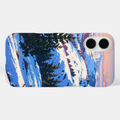 Winter Hilltop Uitzicht Case-Mate iPhone Case (Achterkant (horizontaal))
