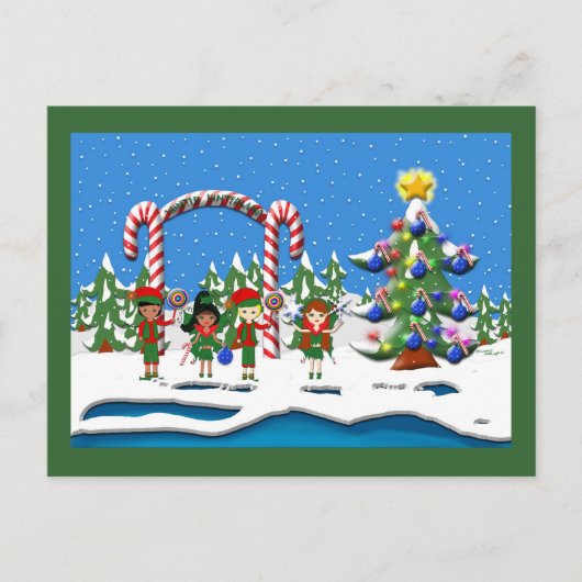 Winter Hinterland Briefkaart (Voorkant)