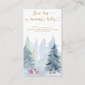 Winter hoe groot is mama's buik informatiekaartje (Voorkant)