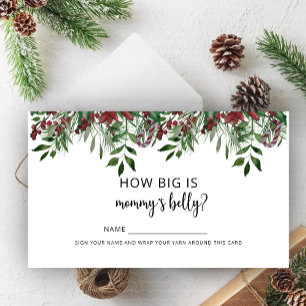 Winter hoe groot is mama's buik informatiekaartje