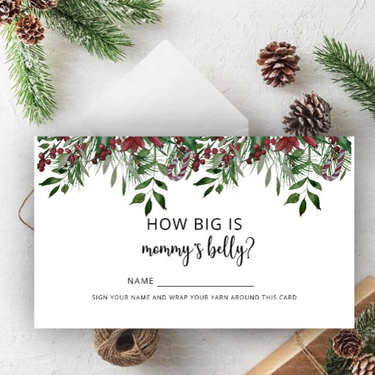 Winter hoe groot is mama's buik informatiekaartje