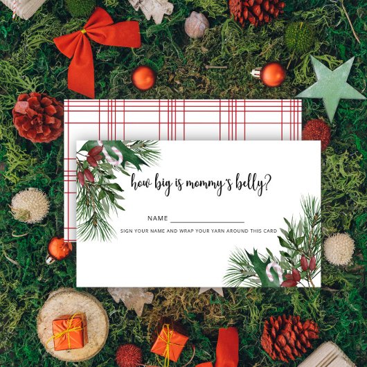 Winter hoe groot is mama's buik informatiekaartje