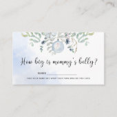 Winter hoe groot is mama's buik informatiekaartje (Voorkant)