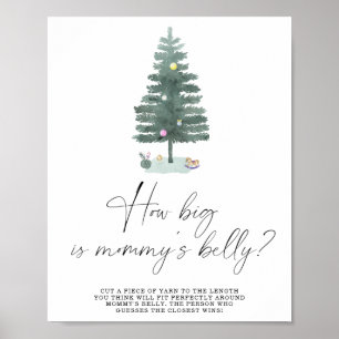 Winter hoe groot is mama's buik spel poster