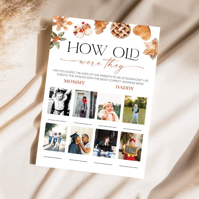 Winter Hoe oud waren ze Baby shower spel (Creator heeft geüpload)