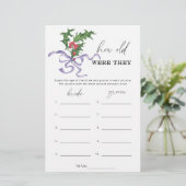 Winter Hoe oud waren ze bruidwild? (Staand voorkant)