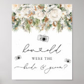 Winter Hoe oud waren ze Vrijgezellenfeest spelbord Poster (Voorkant)