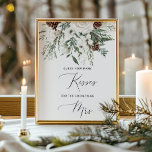 Winter hoeveel kissers vrijgezellenfeest poster<br><div class="desc">Winter evergreen "Hoeveel kussen zijn er voor het binnenkort te worden Mrs." vrijgezellenfeest spel. Overeenkomende objecten beschikbaar.</div>