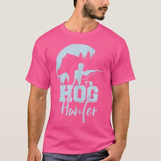 Winter Hog Hunter Wildlife Adventure Shoot T-shirt (Voorkant)