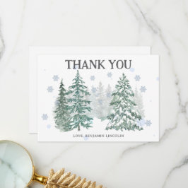 Winter Holiday Bedankkaart