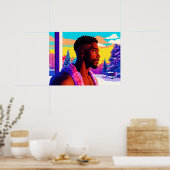 Winter Holiday Beefcake Hunk 2501 Poster (Keuken)