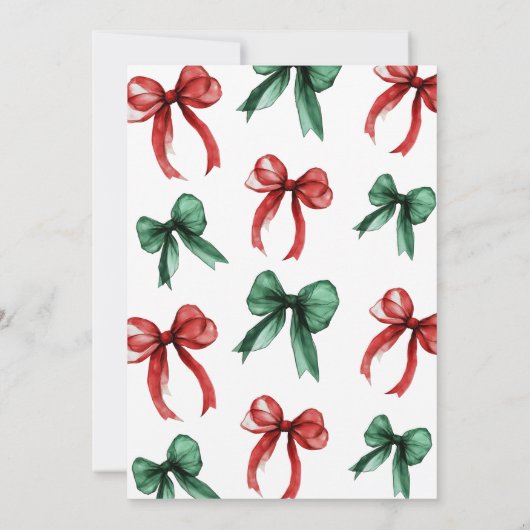 Winter Holiday Bridal Shower Kaart (Achterkant)