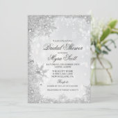 Winter Holiday Bridal Shower Kaart (Staand voorkant)